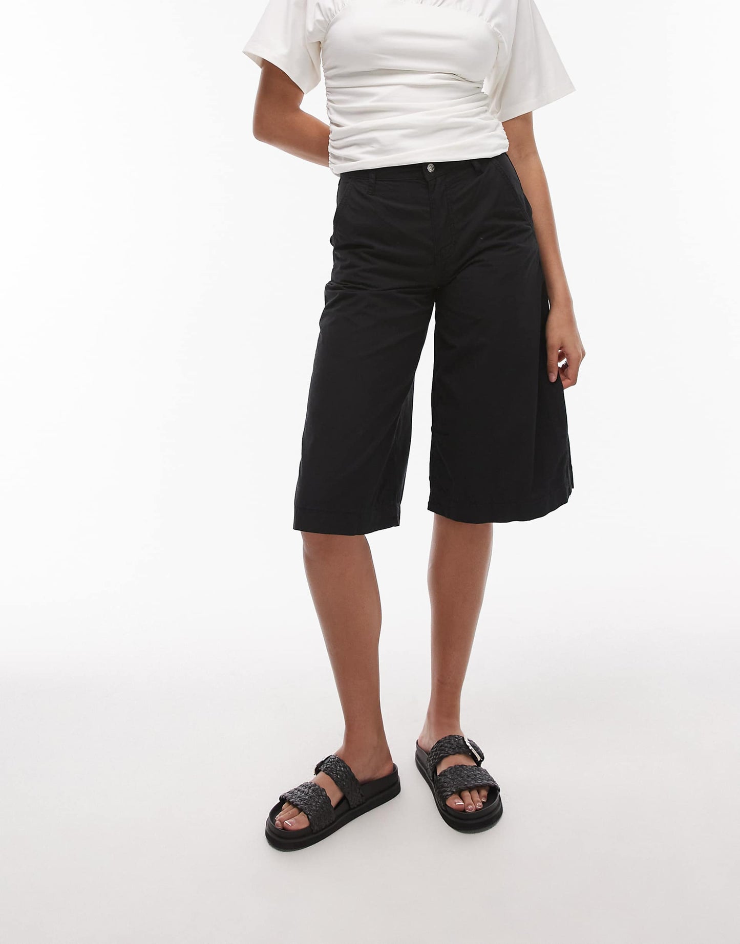 Cotton Twill Barrel Jort