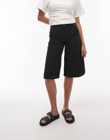 Cotton Twill Barrel Jort
