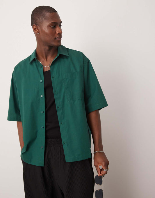 Half Sleeve Oversize Boxy Shirt