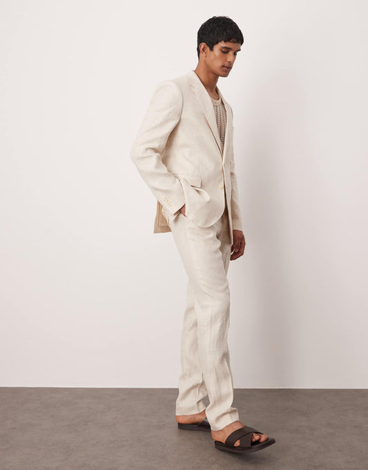 Flax Linen Tailored Trouser Co-Ord