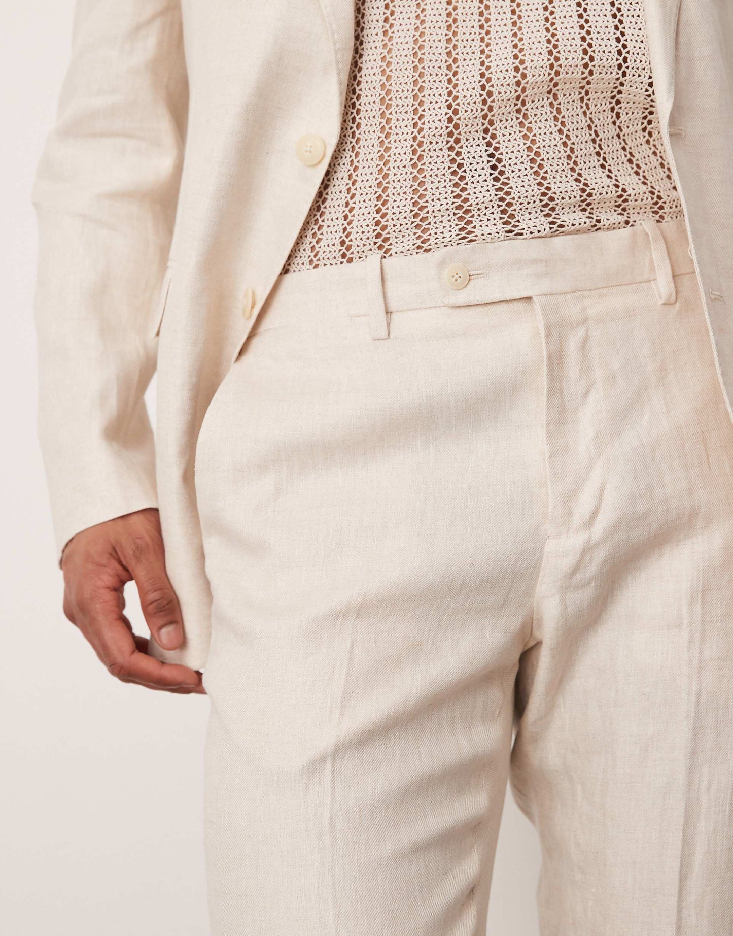 Flax Linen Tailored Trouser Co-Ord