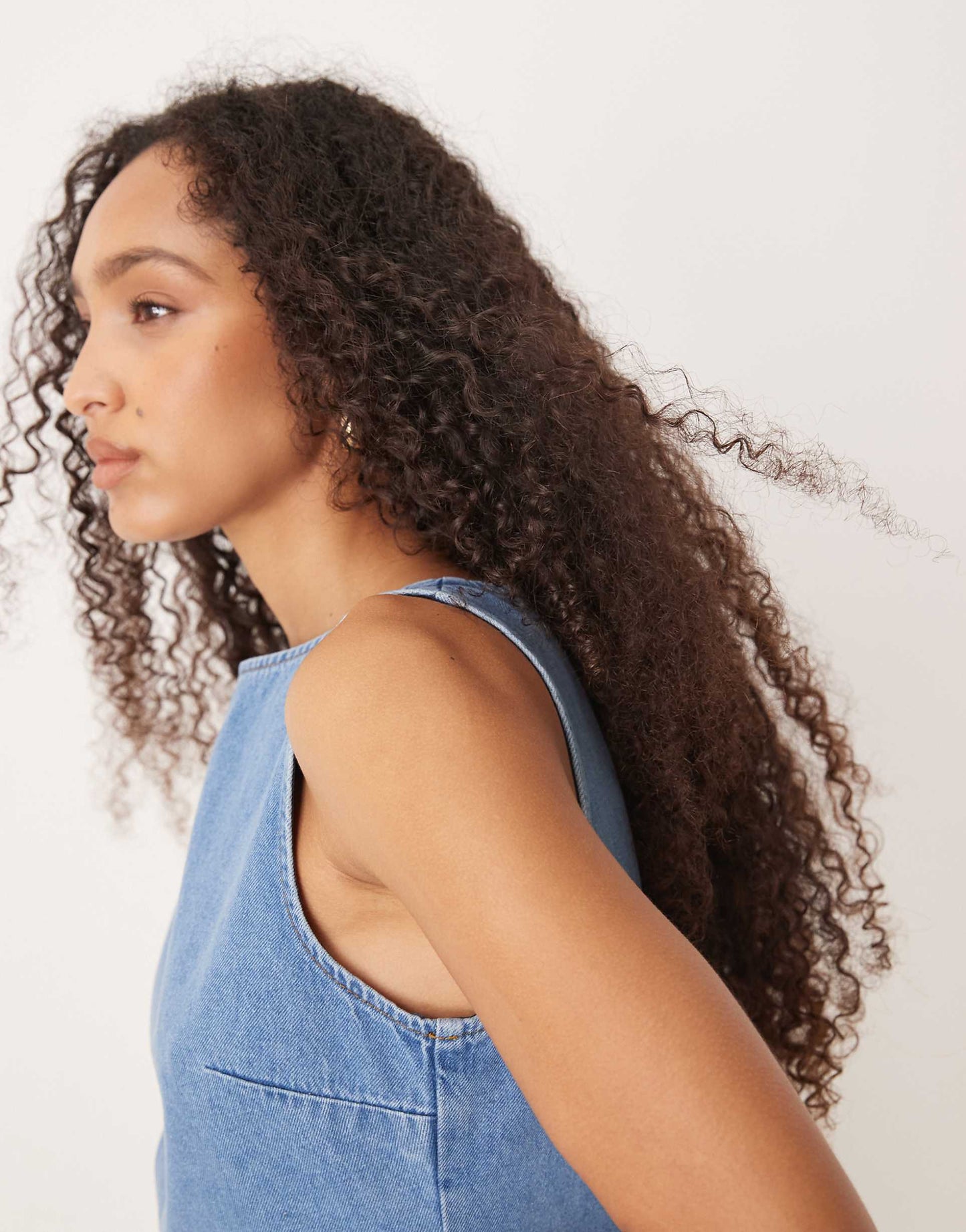 Denim Shift Mini Dress