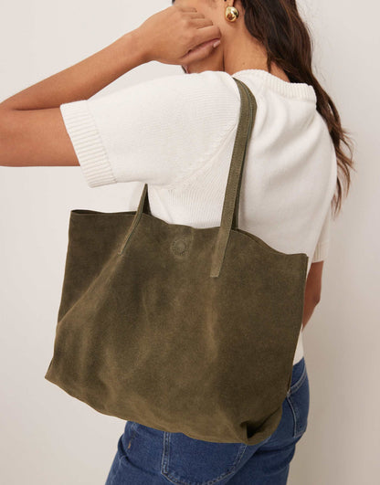 Suede Tote Bag