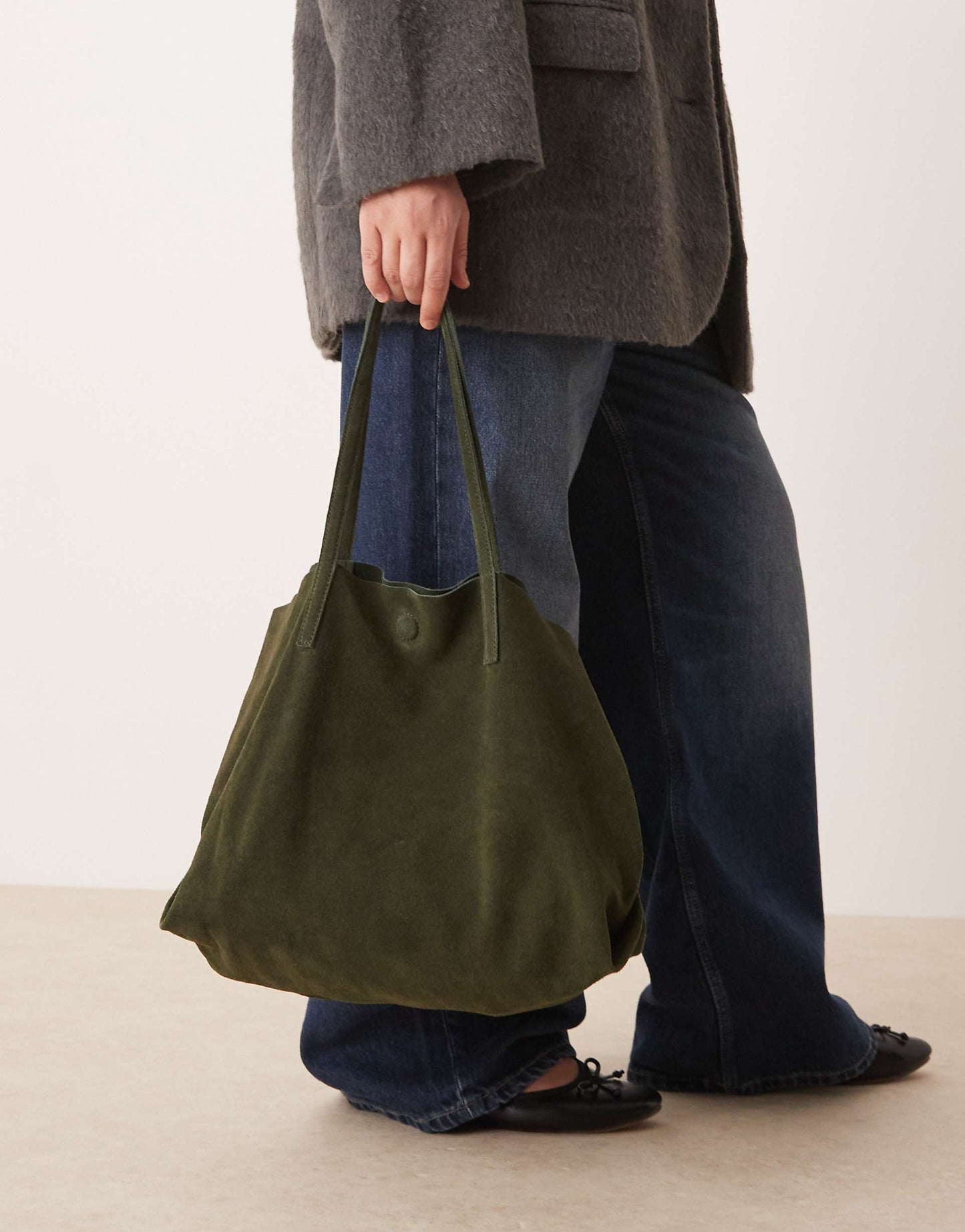 Suede Tote Bag