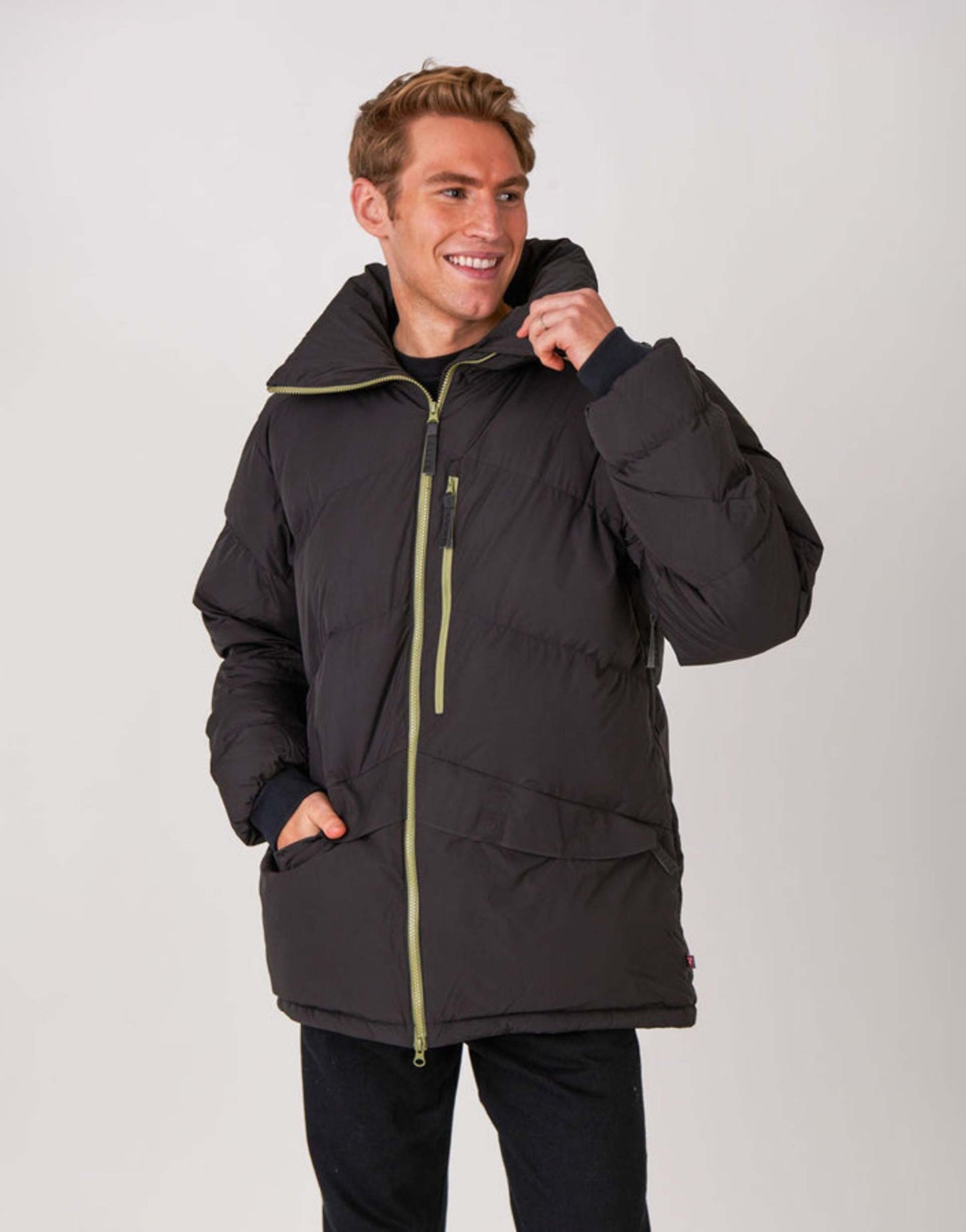 Men'S Puffer Jacket Black