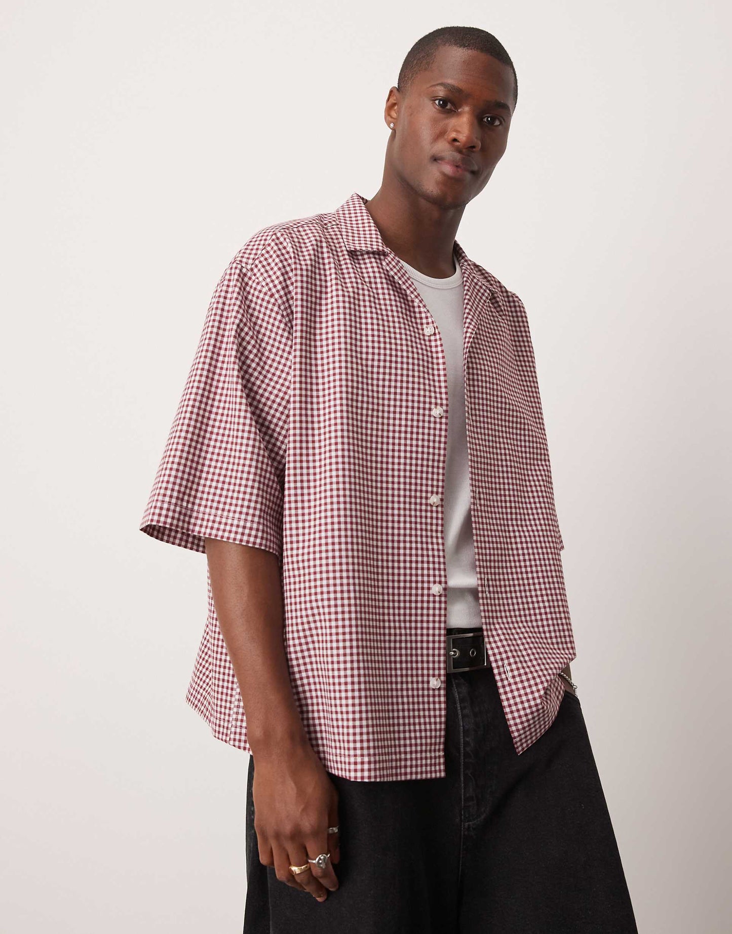 Oversized Boxy Shirt With Half Sleeve