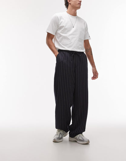 Elasticated Waist Wide Leg Trouser