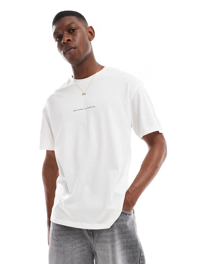 Oversize T-Shirt With Paradise Backprint