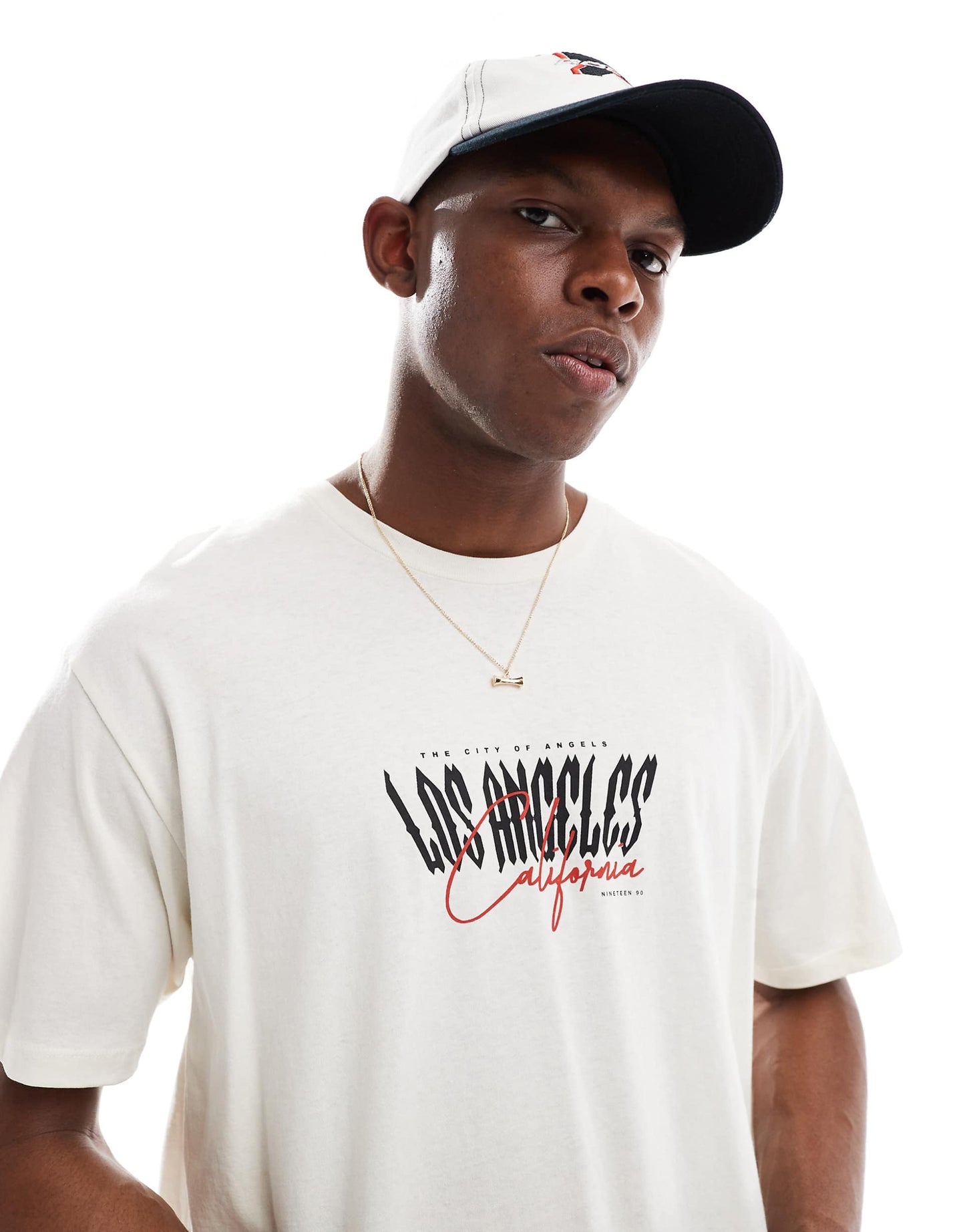 Oversize T-Shirt With Los Angeles Print