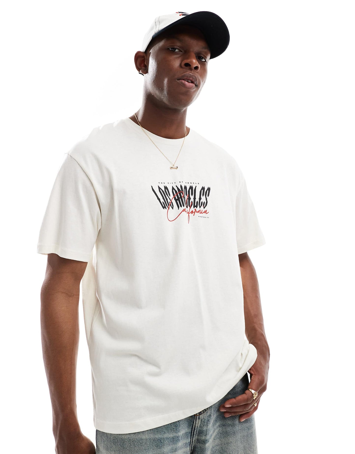 Oversize T-Shirt With Los Angeles Print
