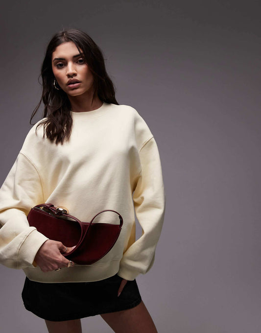 Oversized Seamed Sweatshirt