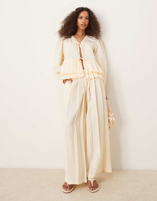 Pleated Trouser Co-Ord