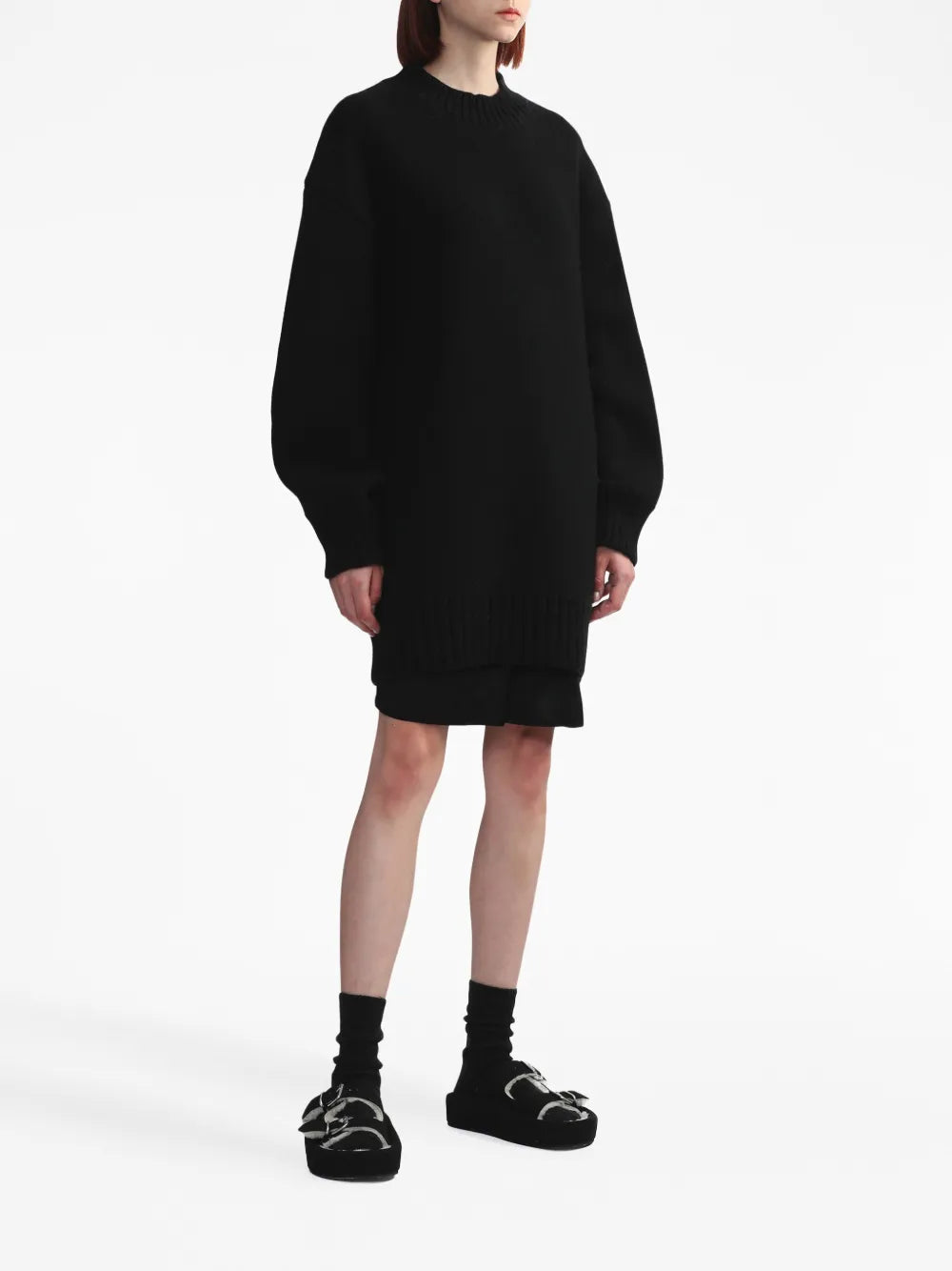 Cut-Out Knitted Knitted Dress