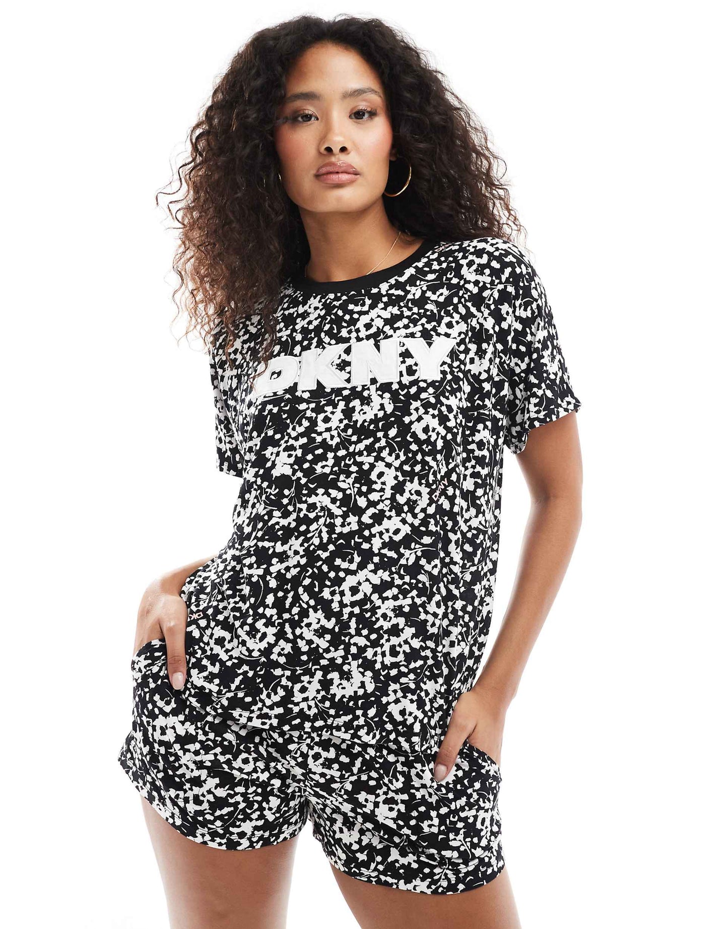 Fits The Vibe Short Sleee Top & Boxer Sleep Set