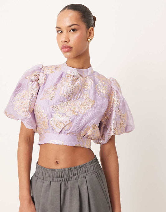 Dream Jacquard Floral Top