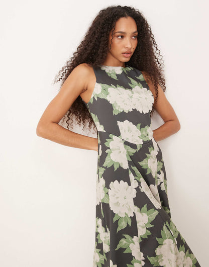 Jacquard Bubble Hem Mini Dress