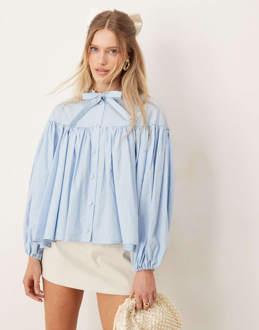 Oversized Collar Blouse