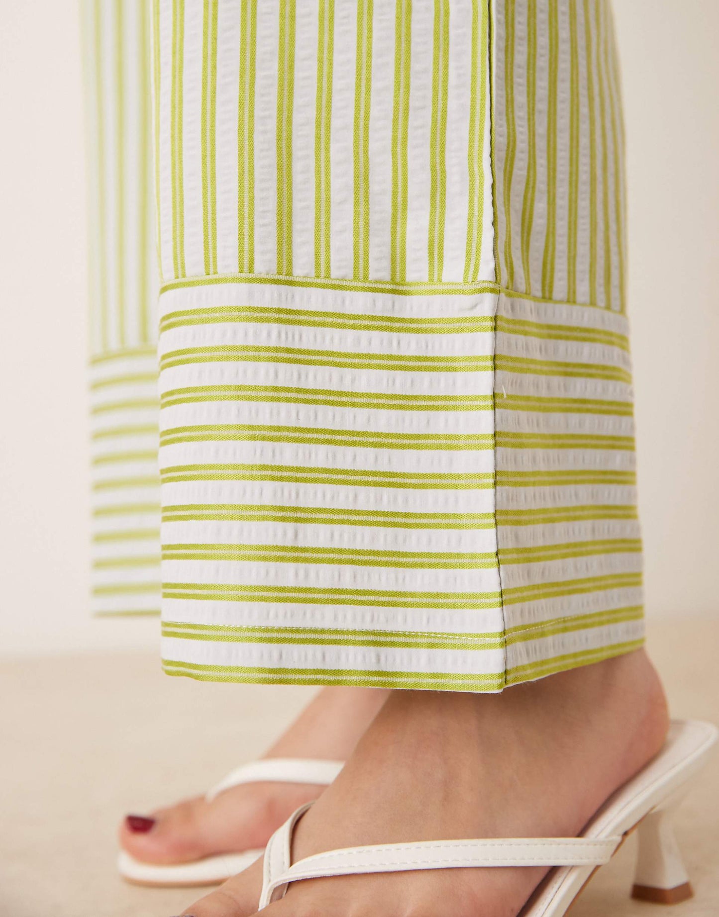 Wide Leg Stripe Trouser Co-Ord