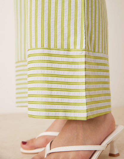 Wide Leg Stripe Trouser Co-Ord