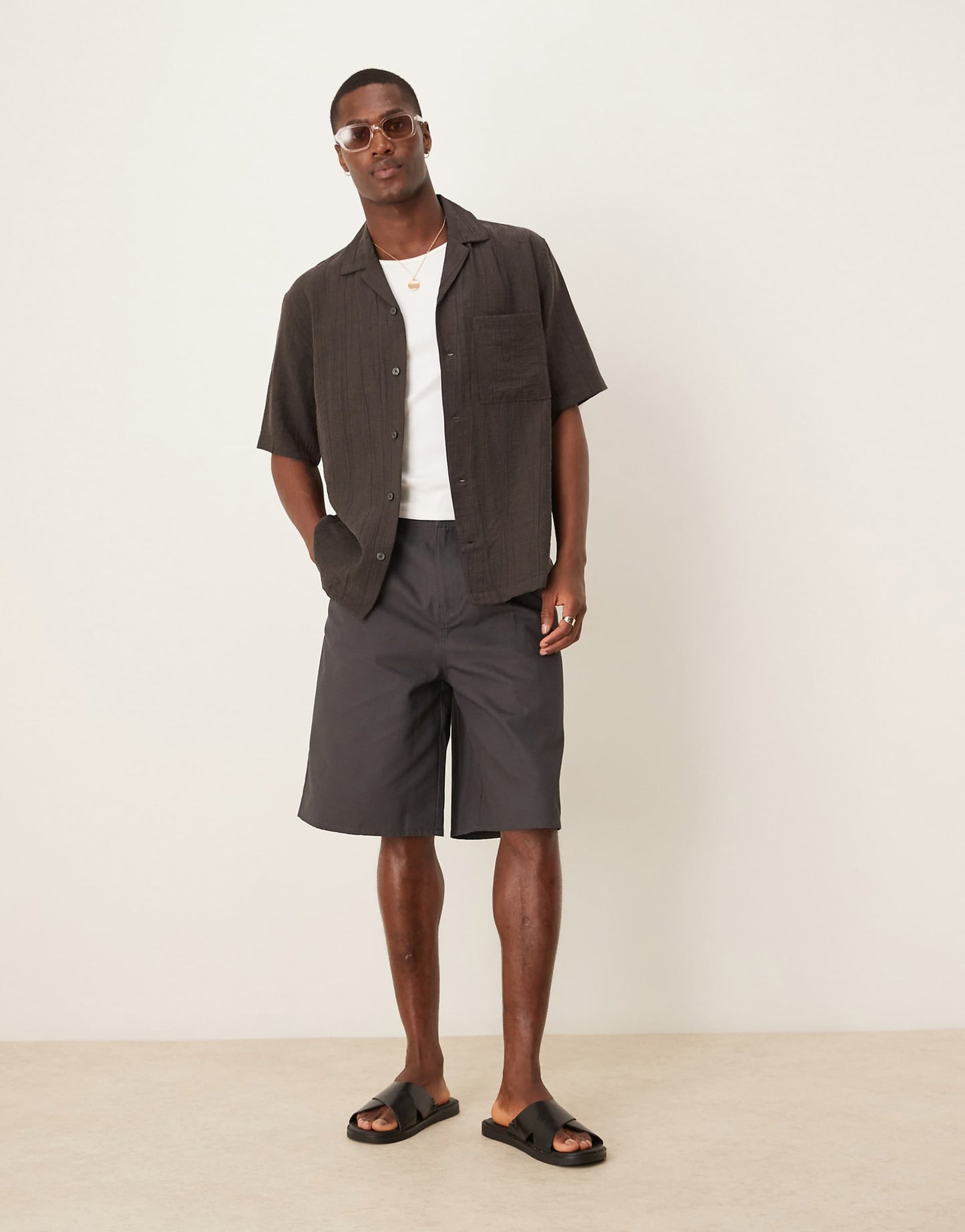 Long Length Pleated Jort