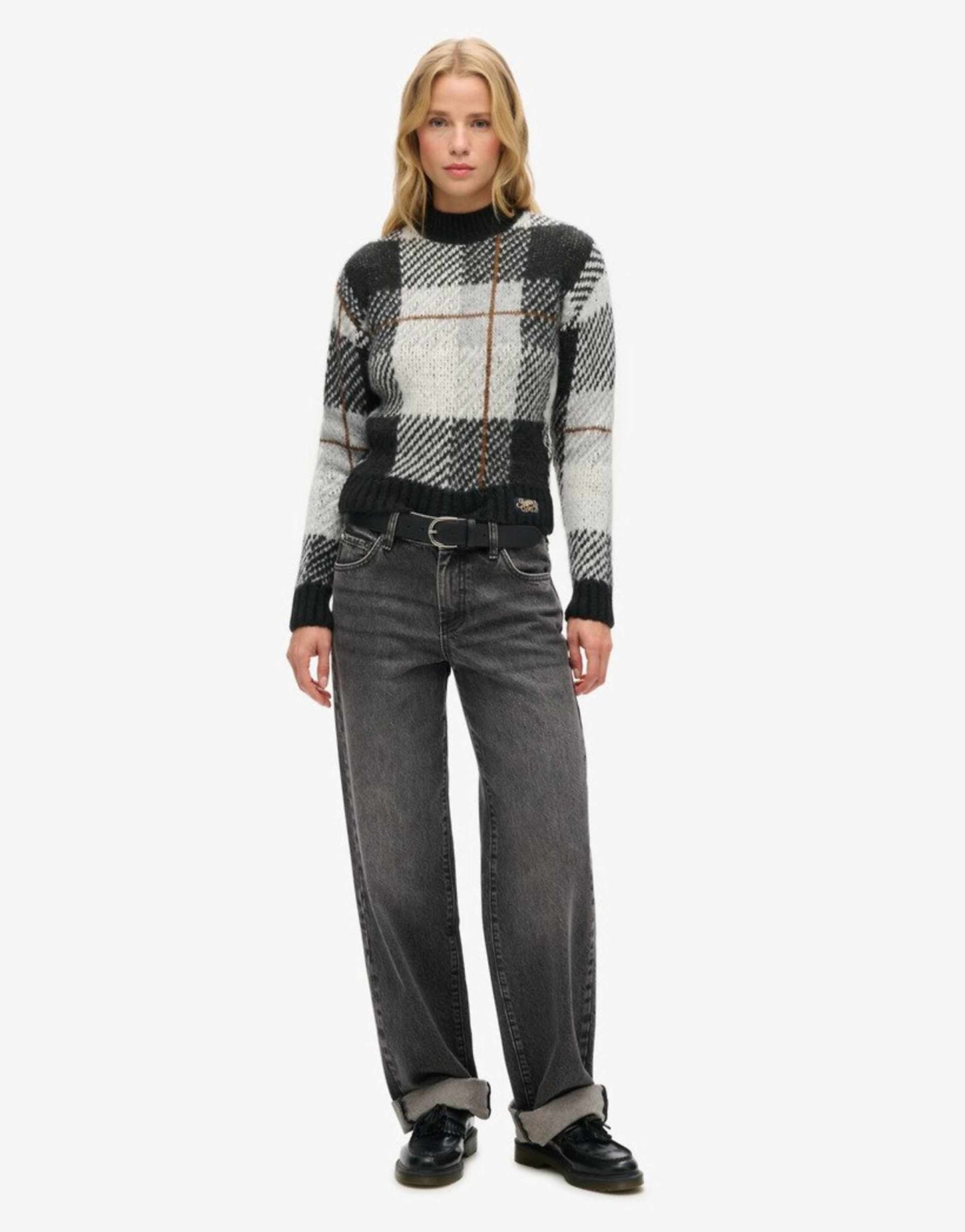 Boxy Pattern Knit Jumper
