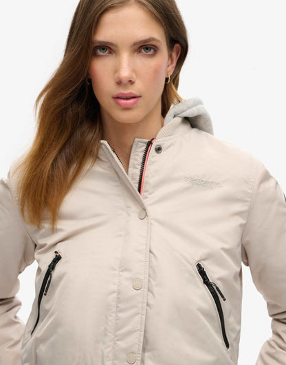 Hooded Bomber Jacket