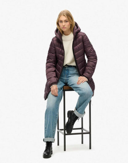 Hooded Fuji Mid Padded Coat