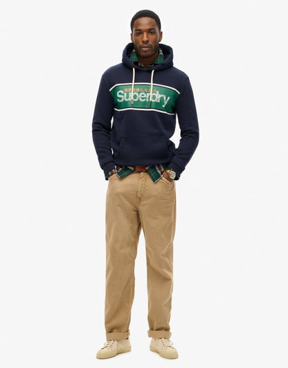 Core Logo Stripe Hoodie