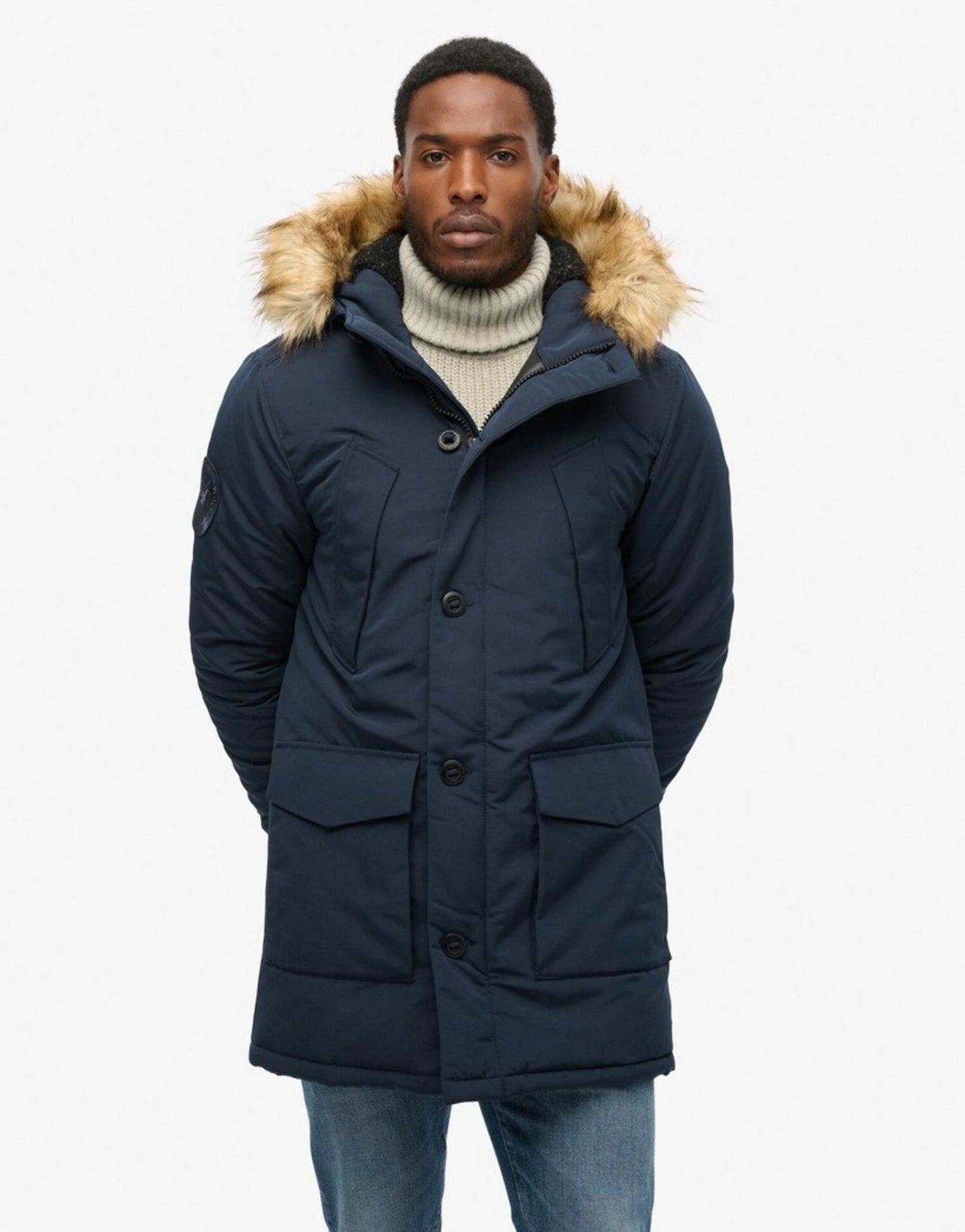 Hooded Everest Faux Fur Parka