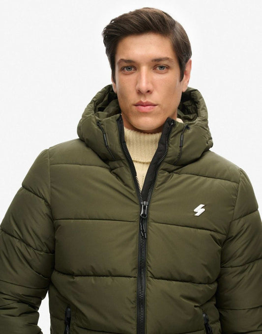 Sports Puffer Hooded Jacket