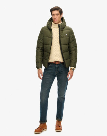 Sports Puffer Hooded Jacket