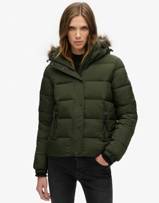 Hooded Mid Layer Short Jacket