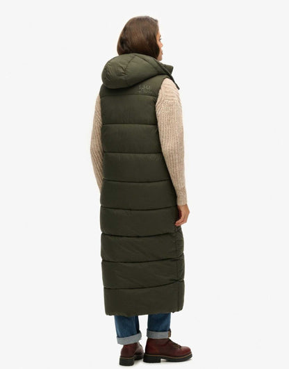 Hooded Ripstop Longline Gilet