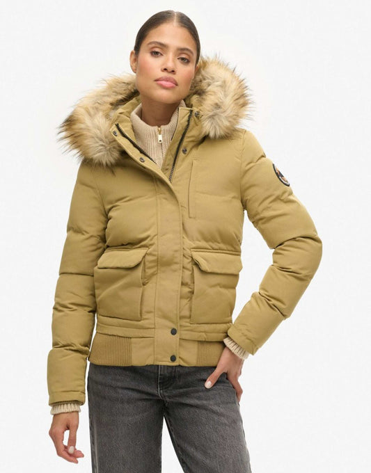 Everest Hooded Puffer Bomber Jacket