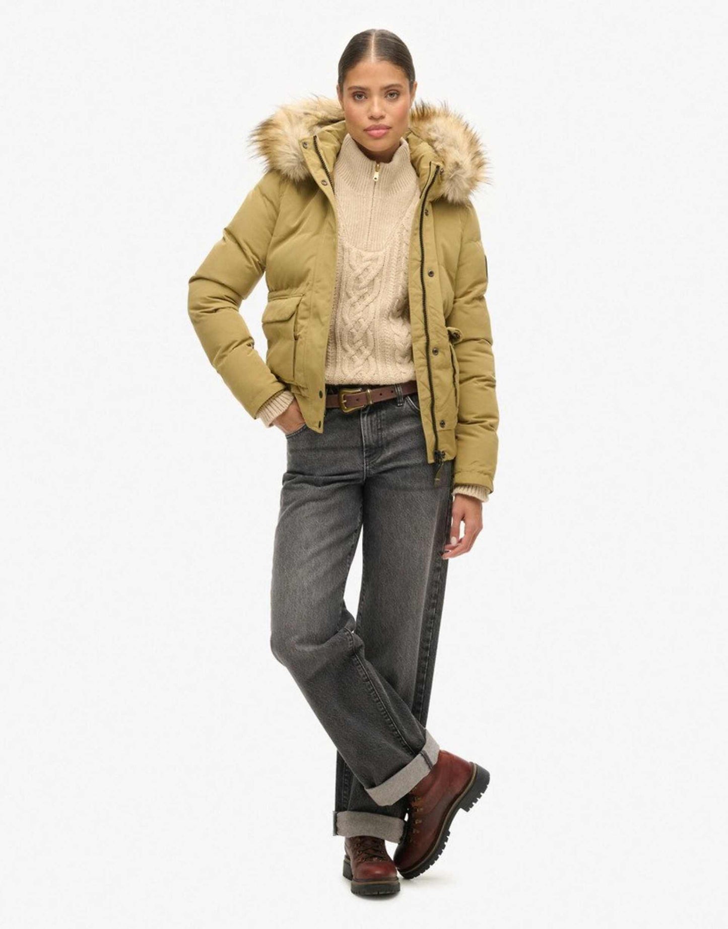 Everest Hooded Puffer Bomber Jacket
