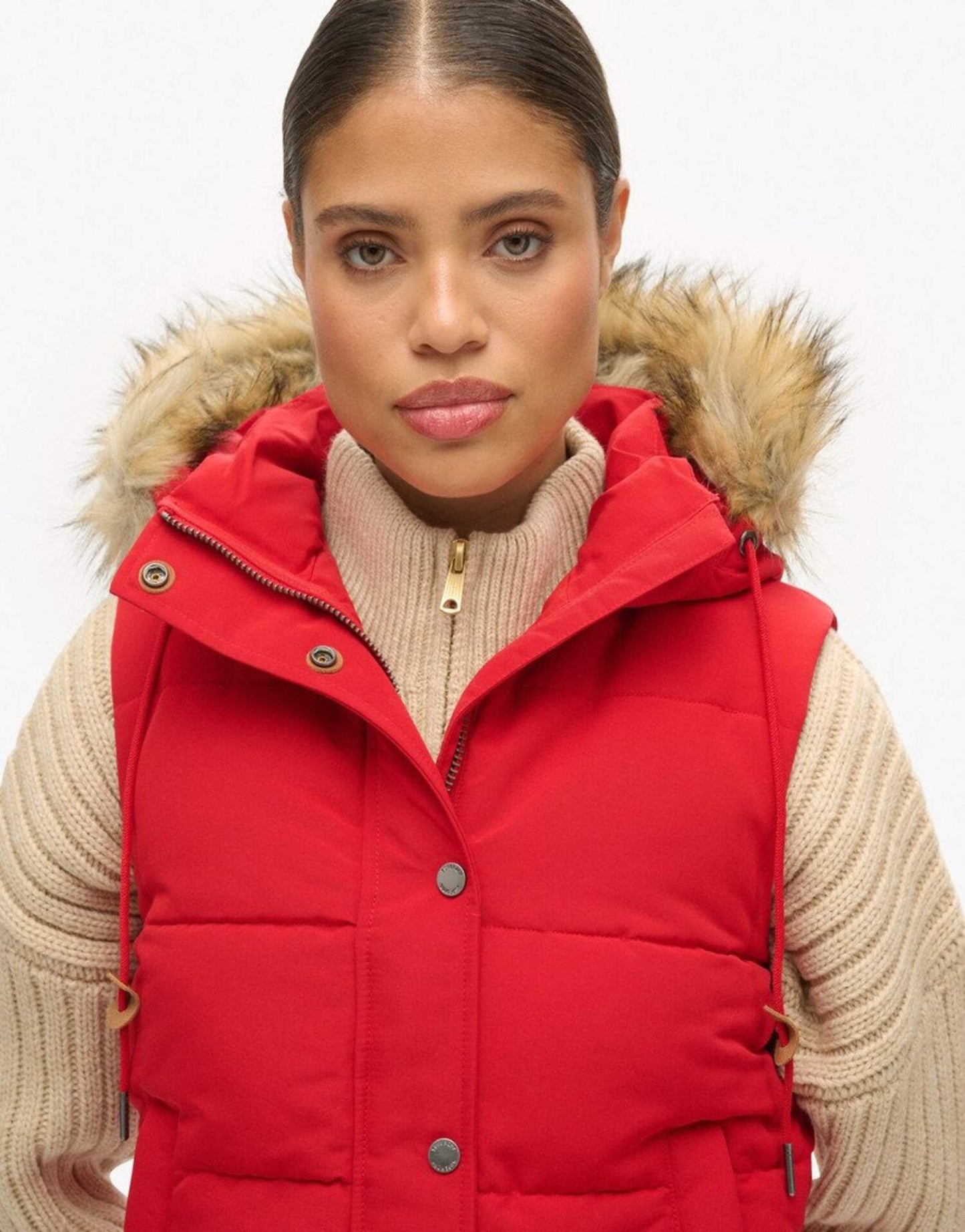 Everest Faux Fur Puffer Gilet