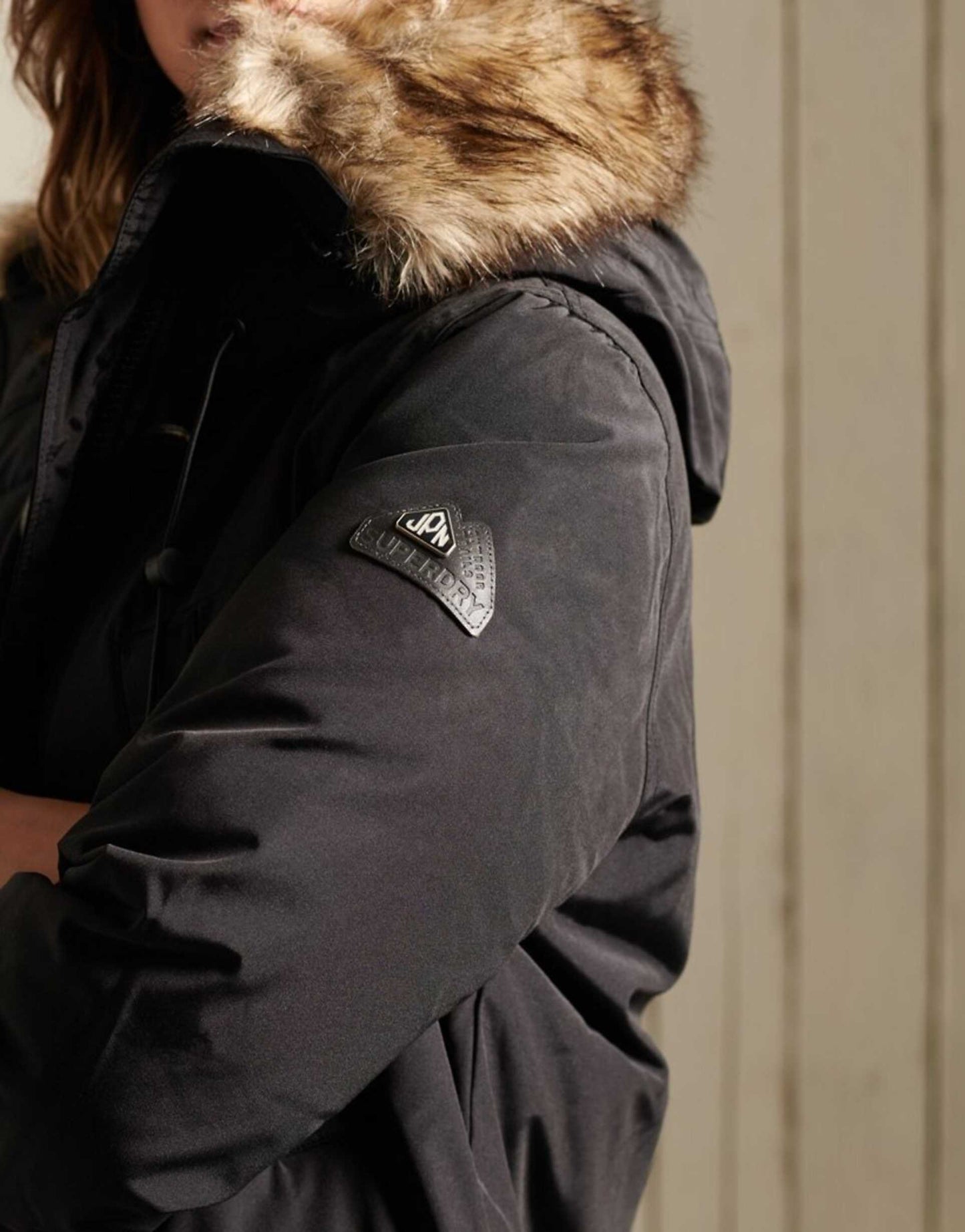 Hooded Faux Fur Down Parka Coat