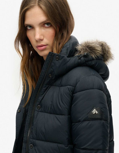 Hooded Mid Layer Short Jacket