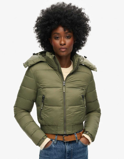 Crop Hooded Fuji Jacket