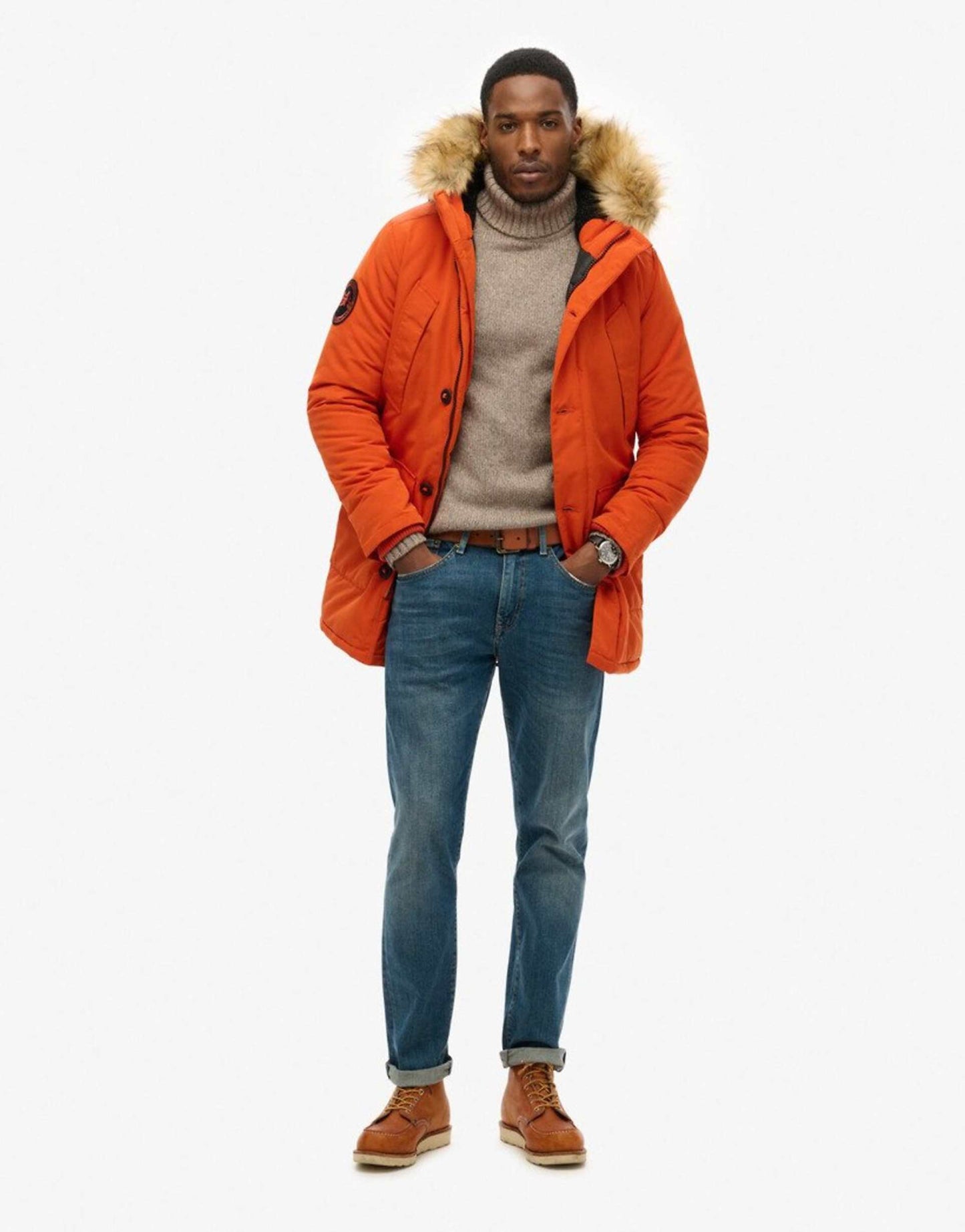 Hooded Everest Faux Fur Parka