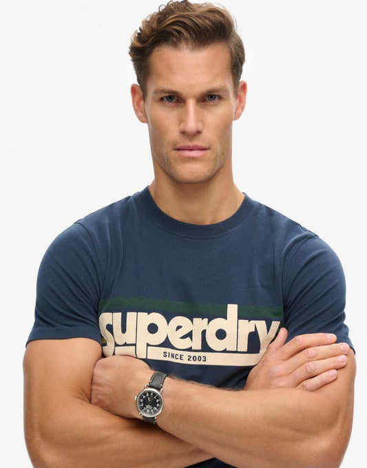 Terrain Striped Logo T-Shirt