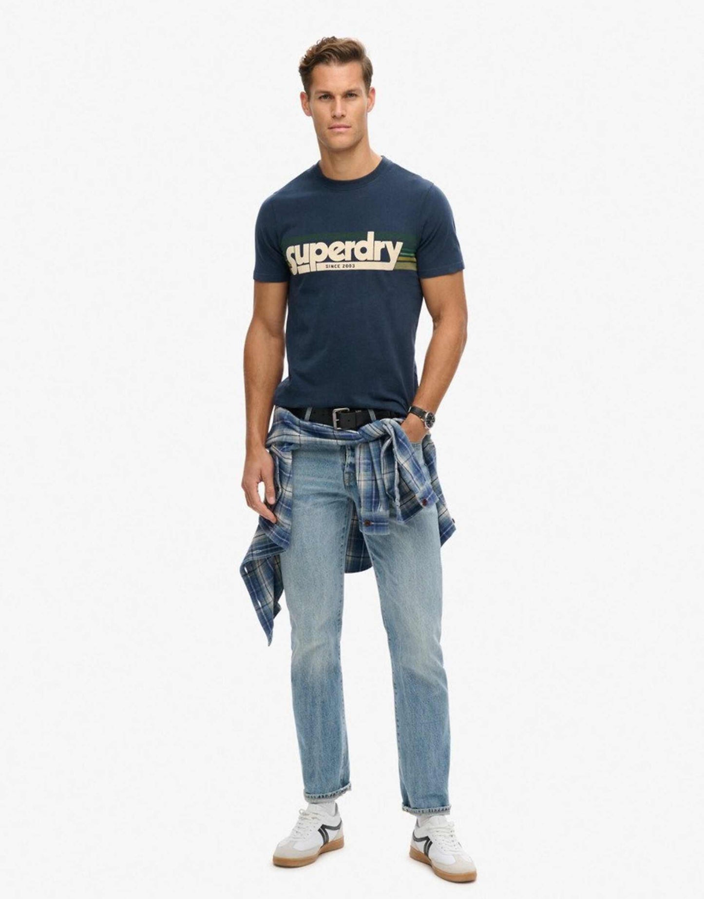 Terrain Striped Logo T-Shirt