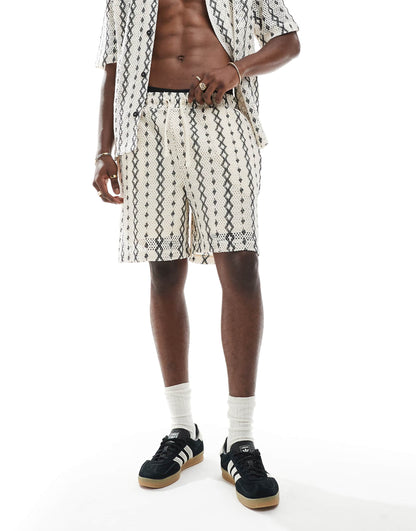 Crochet Shorts Co-Ord