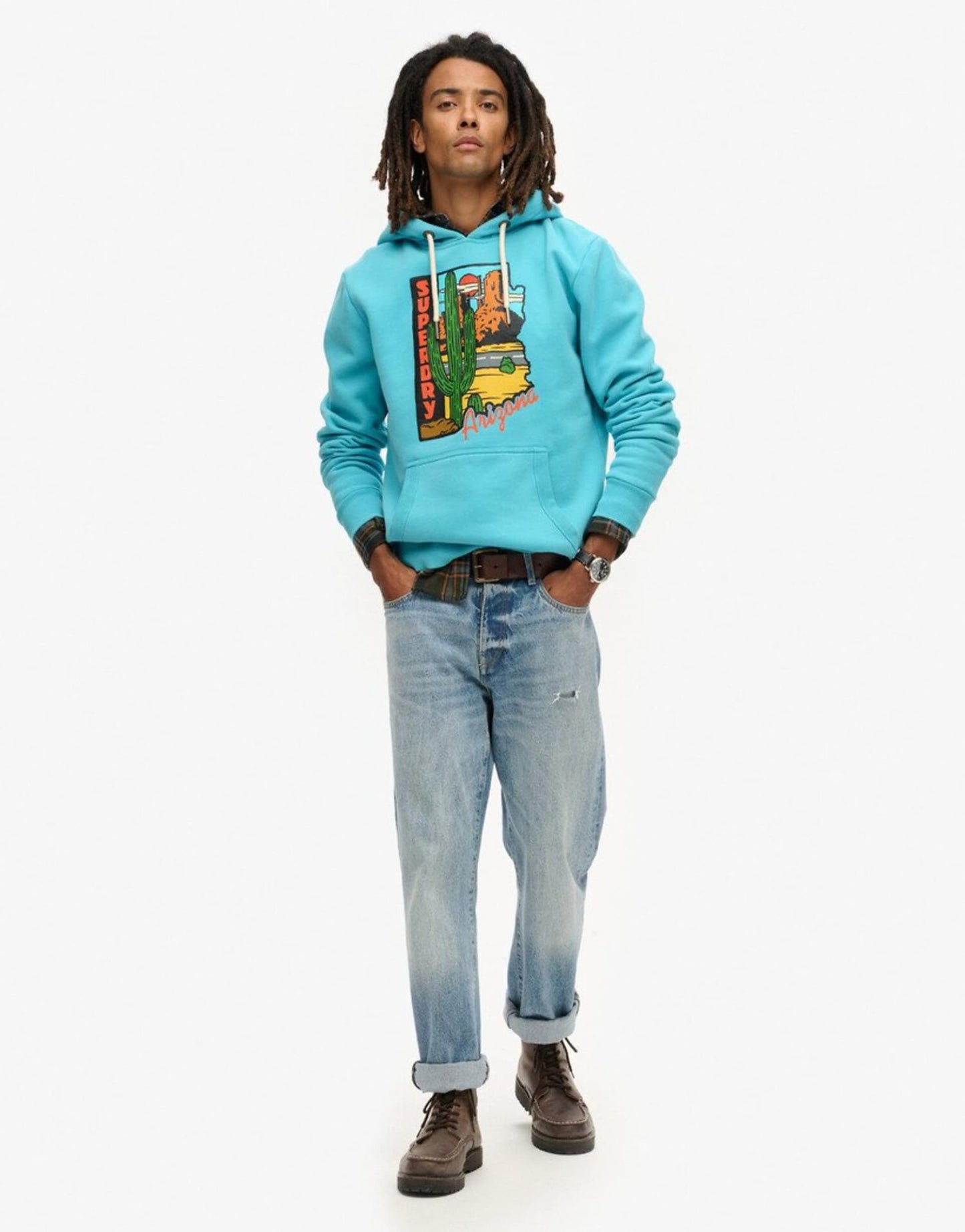 Travel Postcard Graphic Hoodie