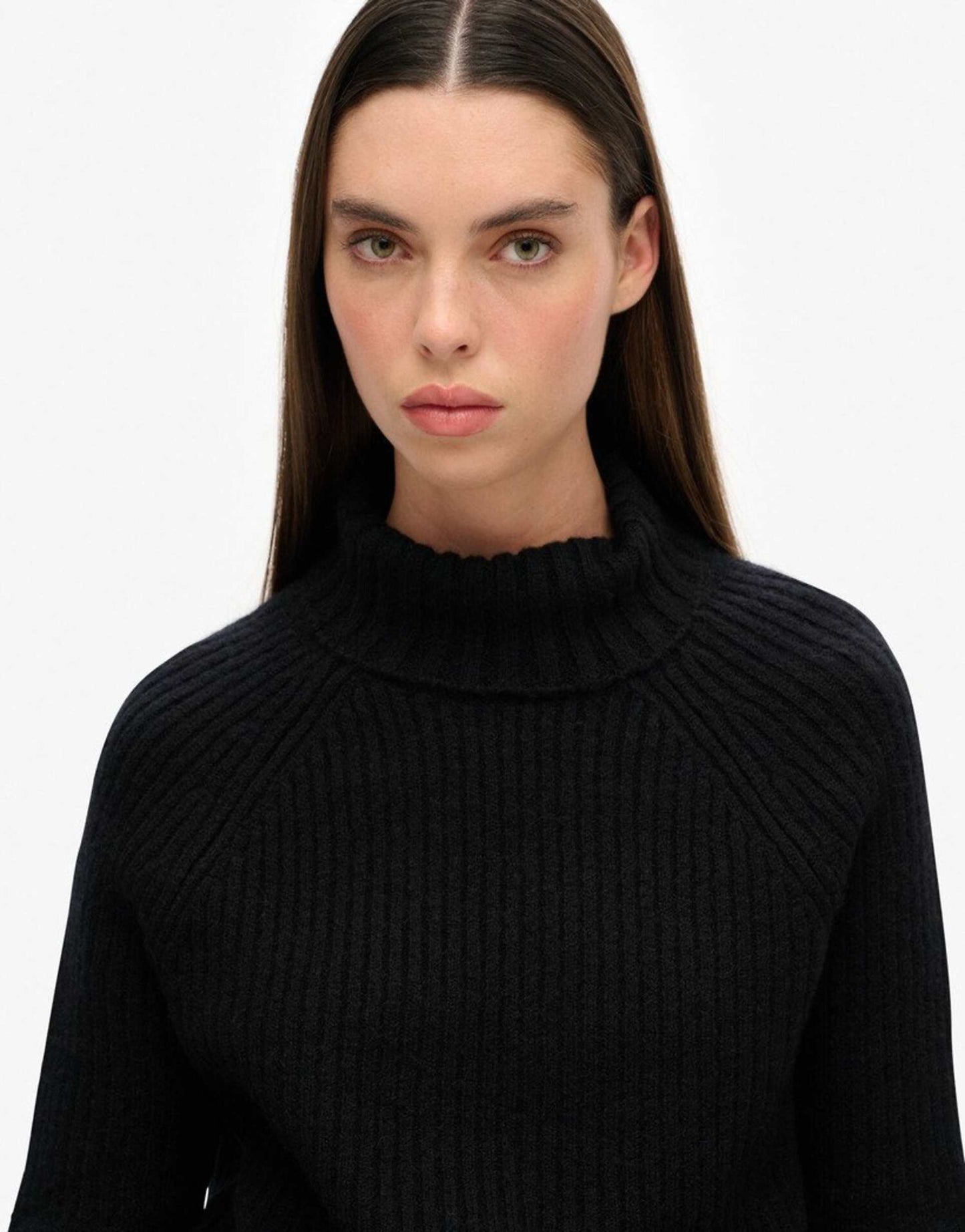 Essential Rib Knit Rollneck Jumper