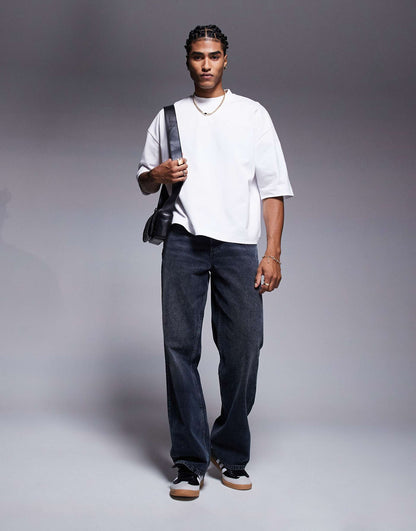 Heavyweight Oversized Boxy Mid Sleeve T-Shirt
