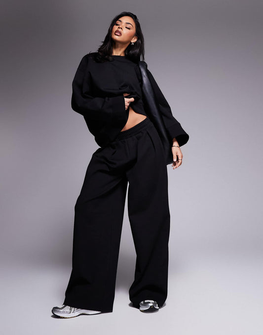 Interlock Super Wide Leg Trouser