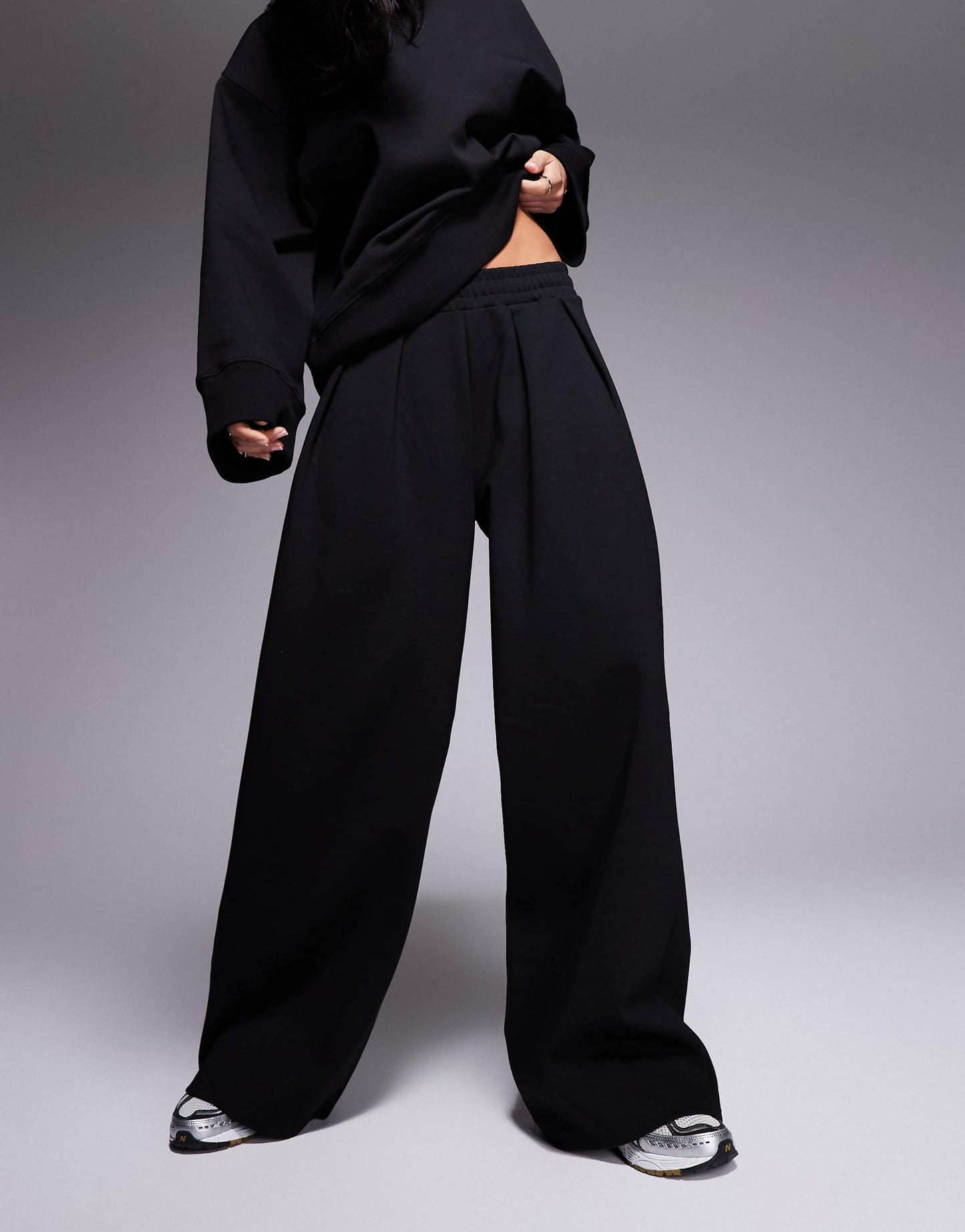 Interlock Super Wide Leg Trouser