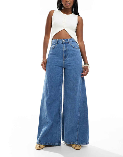 Flared Jean With Godet