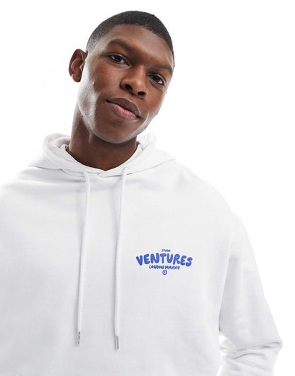 Oversized Hoodie With Bubble Print